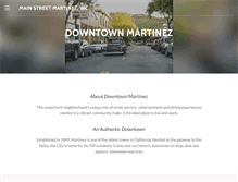 Tablet Screenshot of downtownmartinez.org